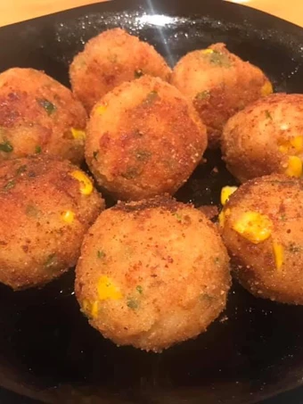 Simple Way Prepare Recipe Rice &amp; corn balls that is Really Delicious, Can Spoil the Tongue}