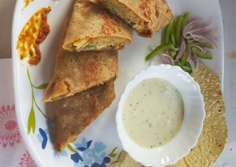 Recipe of Favorite Bhaji wraps