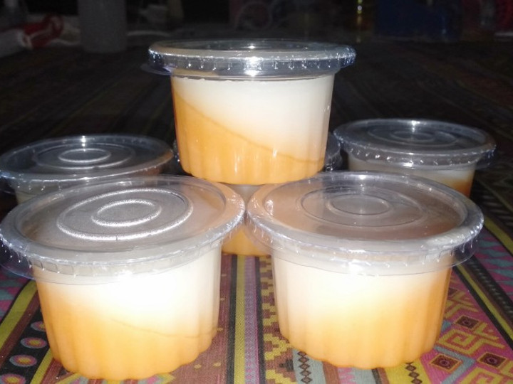 Anti Ribet, Memasak Puding Susu Lapis Mangga Ekonomis Untuk Jualan