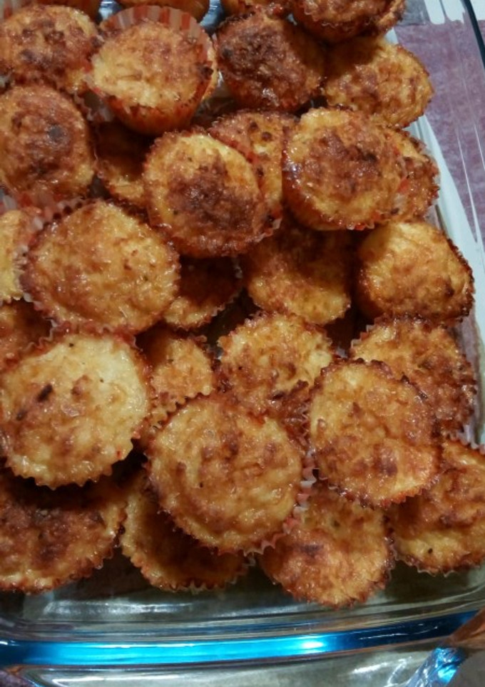 Una foto de Magdalenas de bacalao y gambas