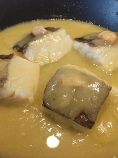 Una foto de Bacalao al pil pil muy sencillo