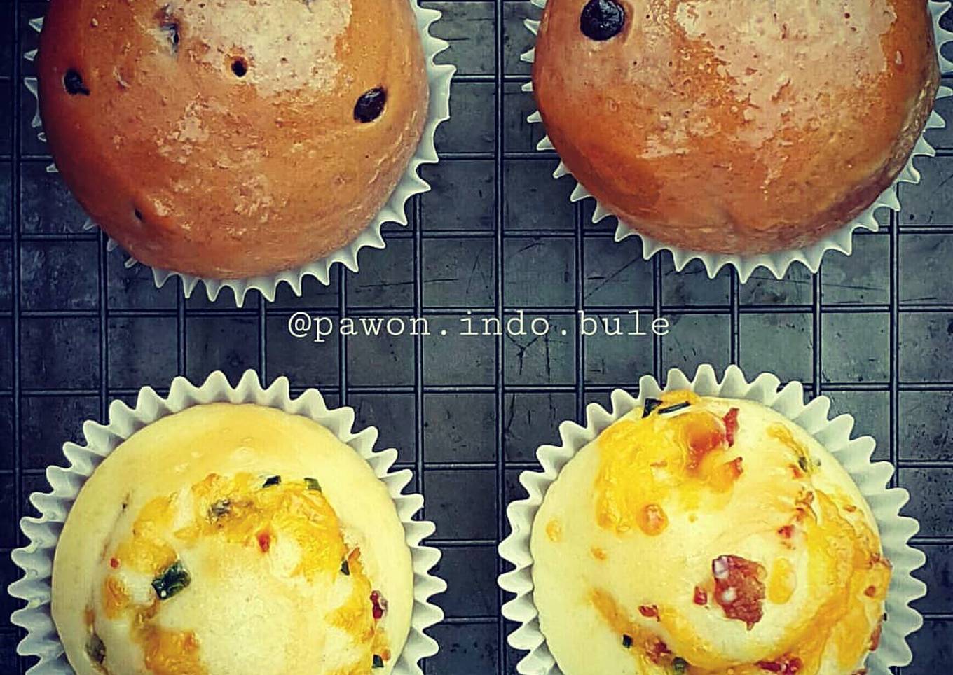 Chocolate Roll and Bacon-Cheese Roll