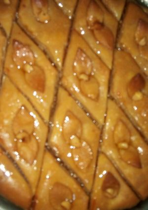 صورة لوصفة بقلاوة بدون مشينة