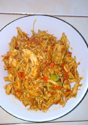 Foto resep Ayam suwir pedas