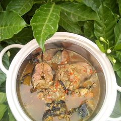 A picture of Cat fish pepper Soup.