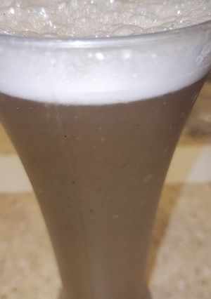 A picture of Lime juice with pepper and salt.