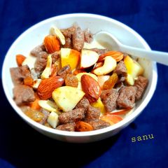 A picture of Healthy Fruits and Ragi Bowl.