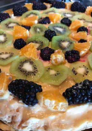 Foto principal de Tarta de crema y frutas