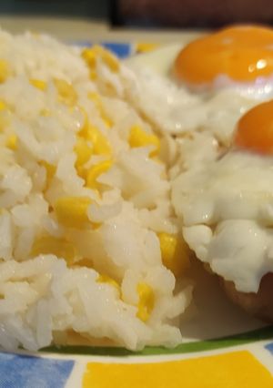 Holstein sertésszelet kukoricás rizzsel gm, lm recept fotója