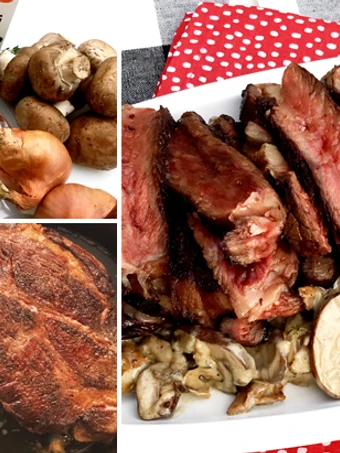 Easy Way Make Recipe Fullblood Wagyu Underblade Steak with Wild Mushroom Ragu that is  Makes Drooling, Appealing}