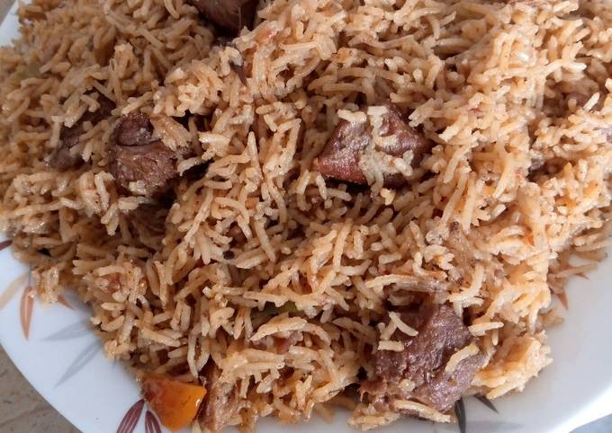 Spicy beef palao