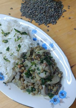 Une photo de 🍛 Dhal de lentilles vertes au lait de coco