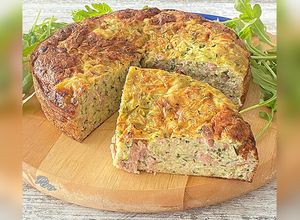 Une photo de Quiche sans pâte au thon