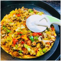 A picture of Vegetables Pizza.