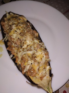 Una foto de Berenjena rellena