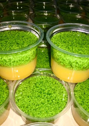 Foto resep Puding Lumut Daun Kelor + Labu