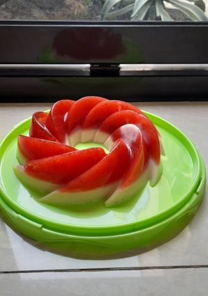 Foto resep Pudding susu strawberry