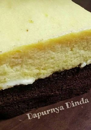 Foto resep Lapis Brownies Coklat Keju
