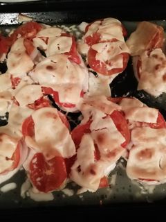 Una foto de Pechugas de Pollo con queso al horno