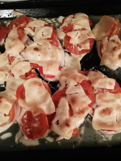 Una foto de Pechugas de Pollo con queso al horno