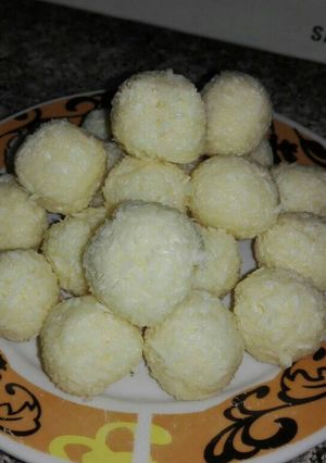 صورة لوصفة كرات الجوز هند