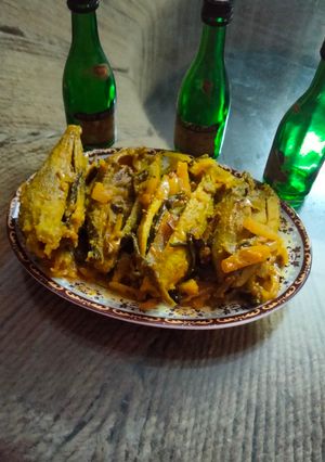 मट्ठे के भरवां करेले (Bharwan karele recipe in hindi) रेसिपी मुख्य फोटो