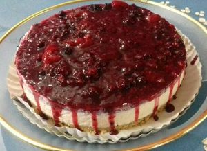 Una foto de Chessecake de frutos del bosque