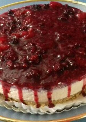 Una foto de Chessecake de frutos del bosque