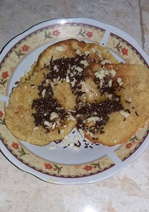 Foto resep Oat pancake topping, keju meises & Madu