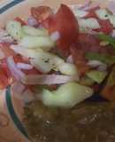 Ensalada de pepinos y tomates
