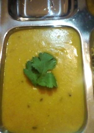 A picture of Masoor Dal OR Red lentils.