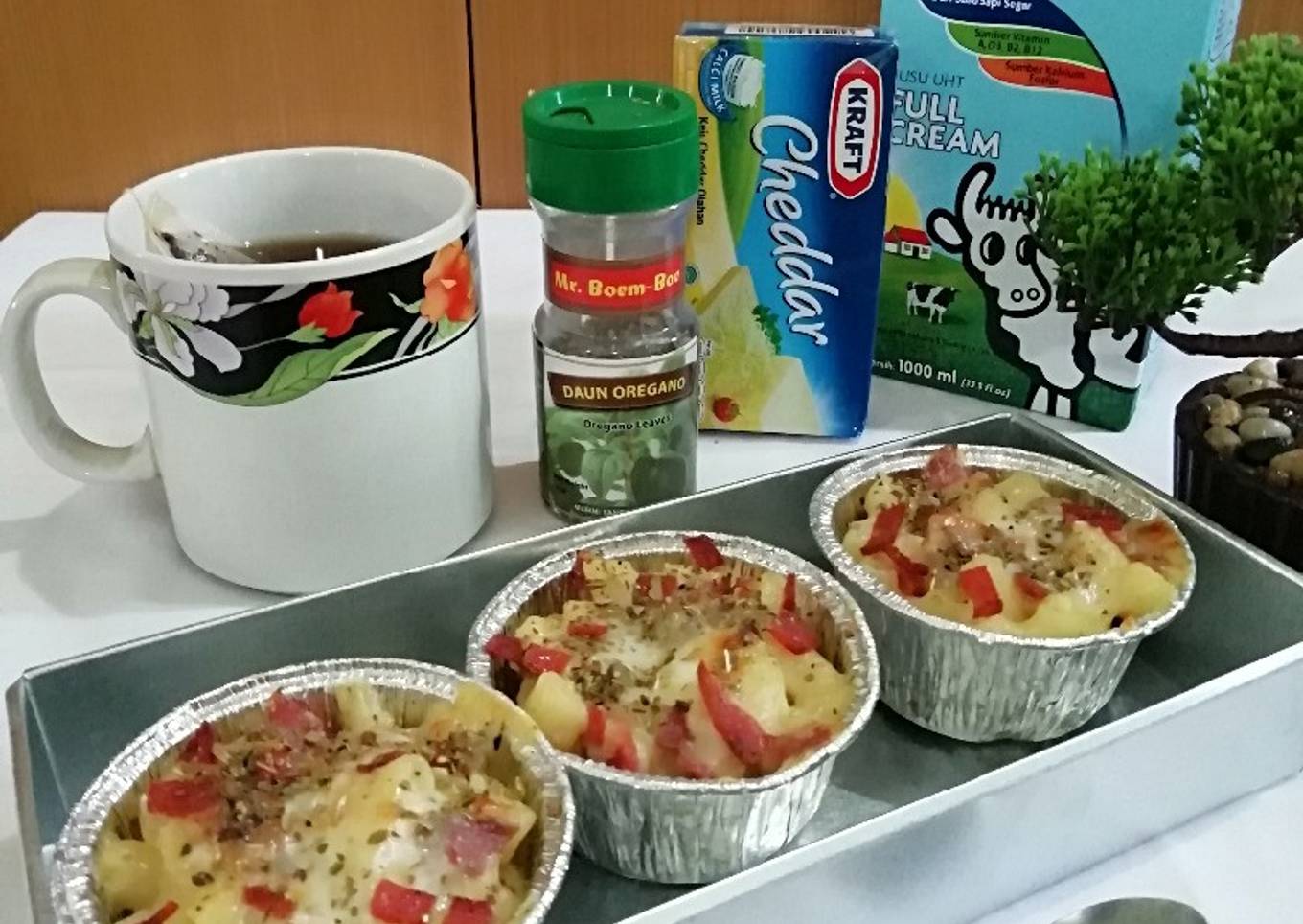 586.Macaroni Cheese panggang