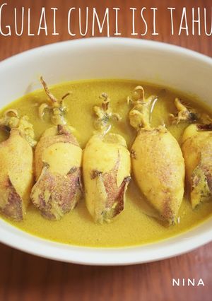 Foto resep Gulai cumi isi tahu