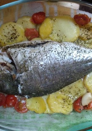 Una foto de Dorada al horno