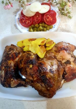 عکسی از دستور مرغ با طعم متفاوت 😋😋