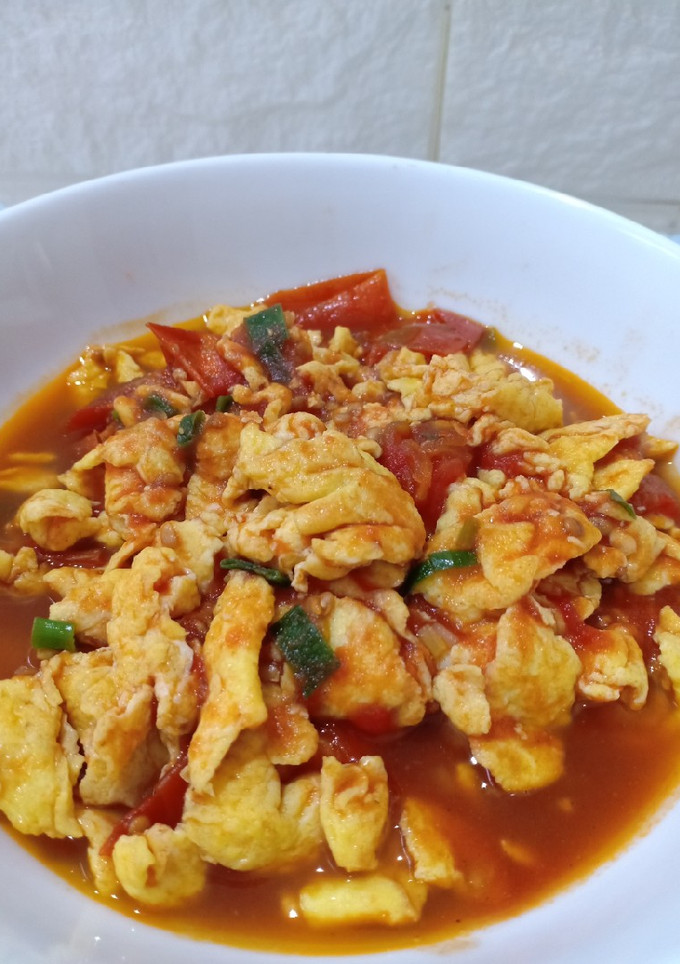 Foto resep Orak Arik Telur Tomat (Xihongshi Chao Jidan)