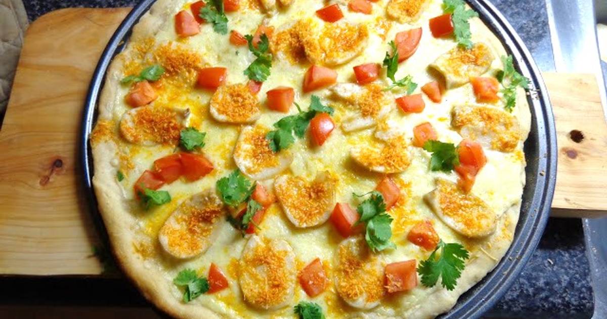 Pizza de mariscos - 13 recetas caseras- Cookpad