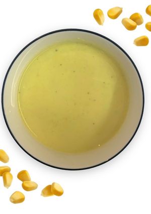 صورة لوصفة شوربة الذرة🌽