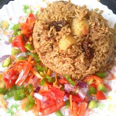 A picture of Pilau waru# Indian contest.