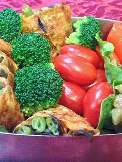 豆包蔬菜卷便當 的食譜成品照片