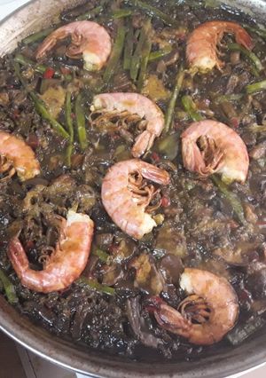 Una foto de Arroz negro por casualidad