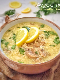 Foto resep Avgolemono(Greek Lemon Rice and Chicken Soup)