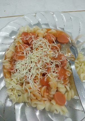 Foto resep Fusili saus spaghetti