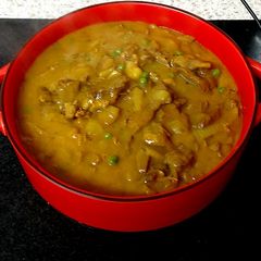 A picture of My Leftover Lamb Curry 🥰#Mainmeal.