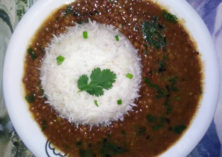 Step-by-Step Guide to Prepare Ultimate Brown lentils with spring rice (masoor aur hari payaz k chawal)