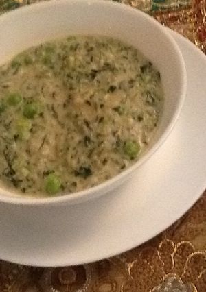 A picture of Methi Malai Mutter.