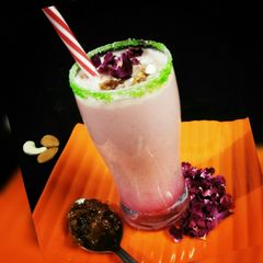 A picture of Rose Gulkand lassi.