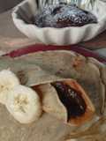 Panqueques dulces 🍌 sin huevo + relleno full magnesio 🙈🥑🍫