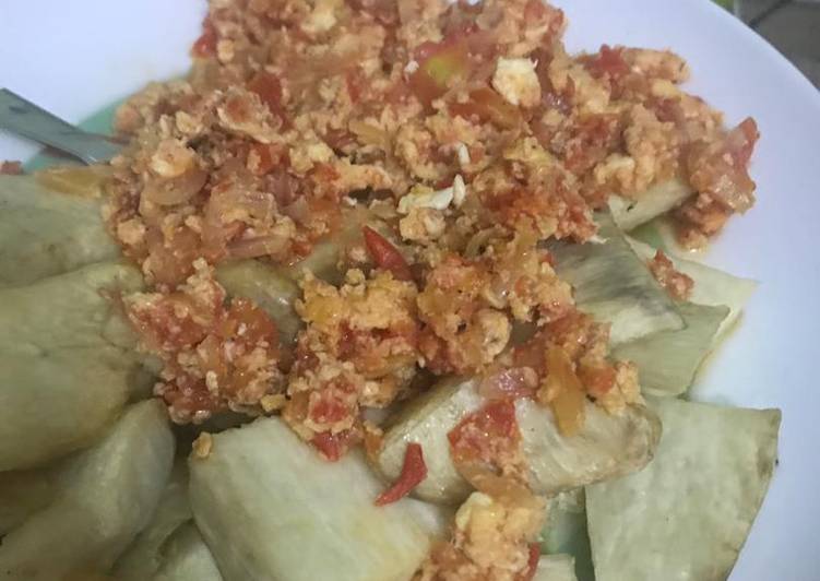 Fried Yam and Scrambled Egg