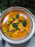 Santan labu kuning ikan asin